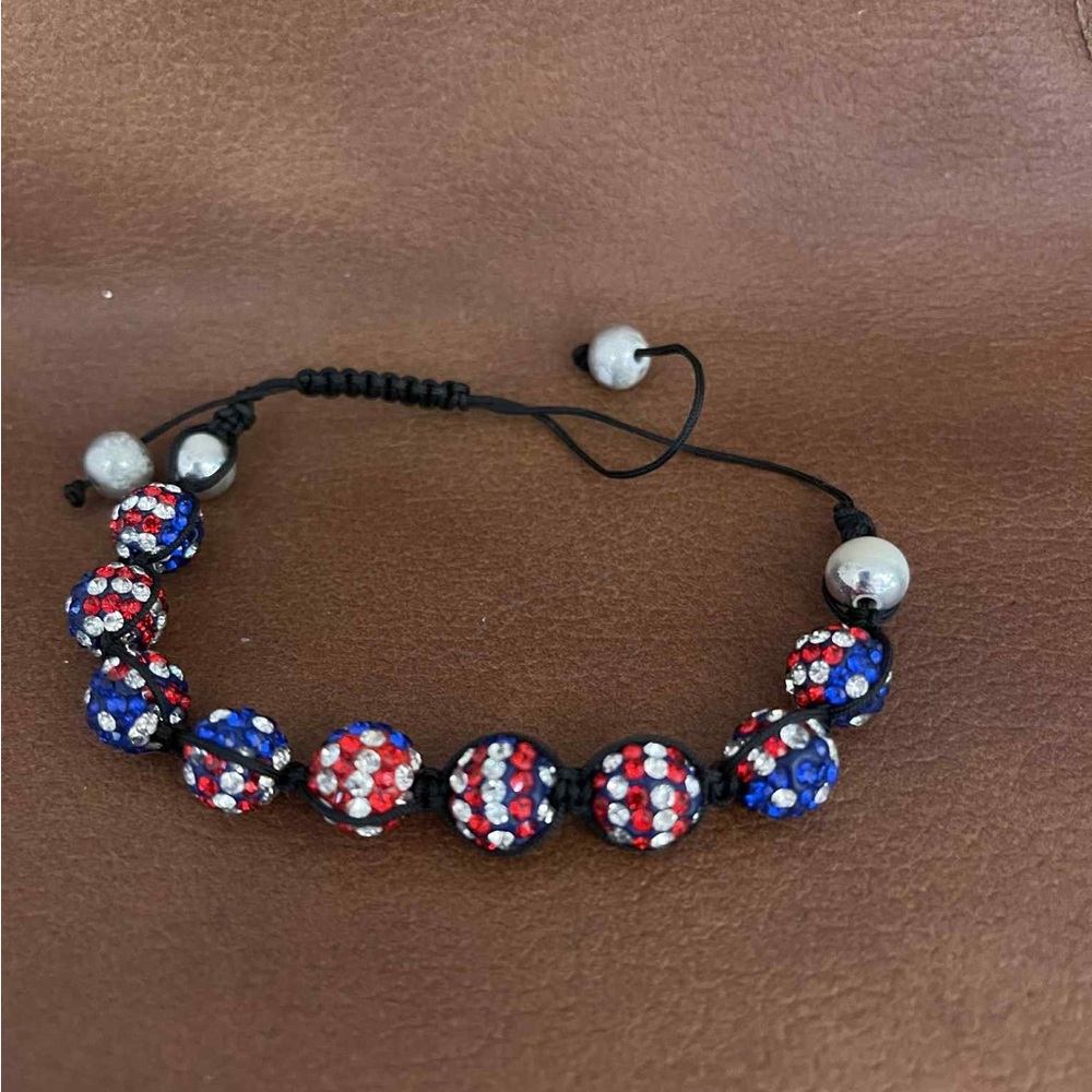 Patriotic Beaded Bracelet